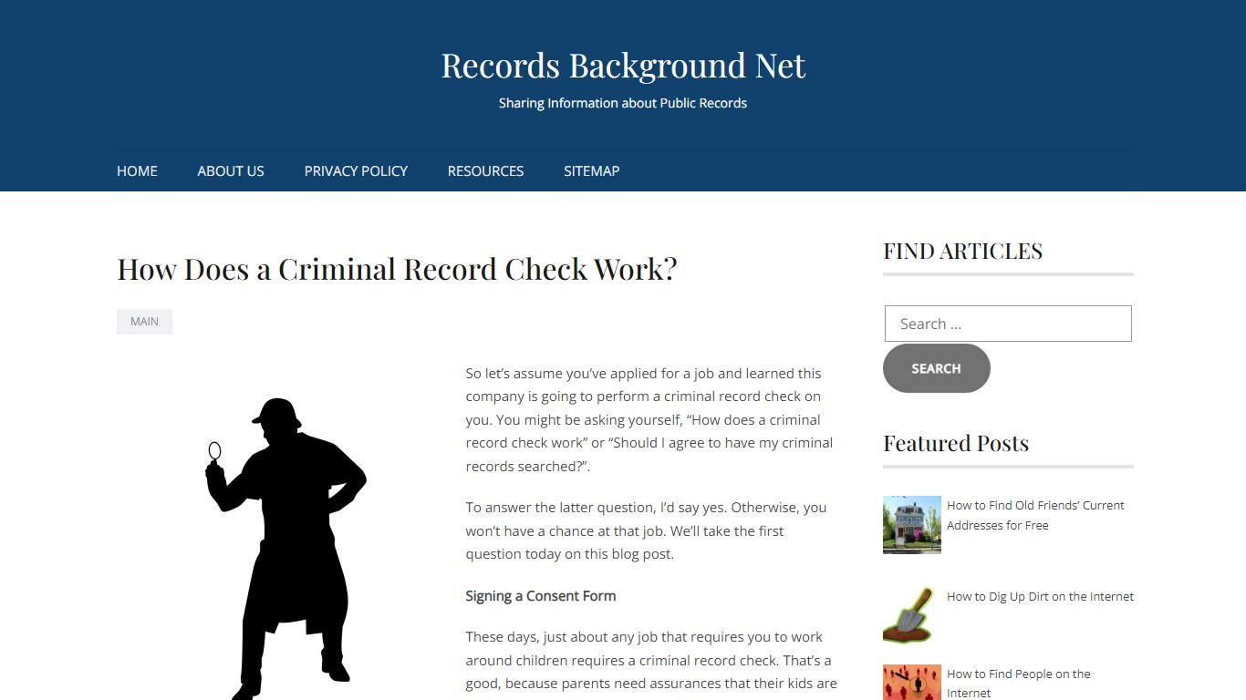 How Does a Criminal Record Check Work? - Records Background